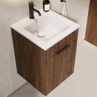 Elita Meble Qubo Plus zestaw łazienkowy 40 cm umywalka z szafką orzech lincoln 168770