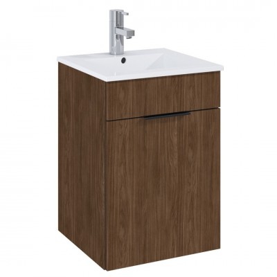 Elita Meble Qubo Plus zestaw łazienkowy 40 cm umywalka z szafką orzech lincoln 168770