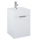 Elita Meble Qubo Plus zestaw łazienkowy 40 cm umywalka z szafką biały połysk 166483