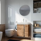 Elita Meble Skye Dąb Canela zestaw szafka z umywalką 60 cm 168351