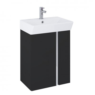 Elita Meble Skye Black Mat zestaw szafka z umywalką 50 cm 168352