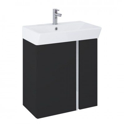 Elita Meble Skye Black Mat zestaw szafka z umywalką 60 cm 168353