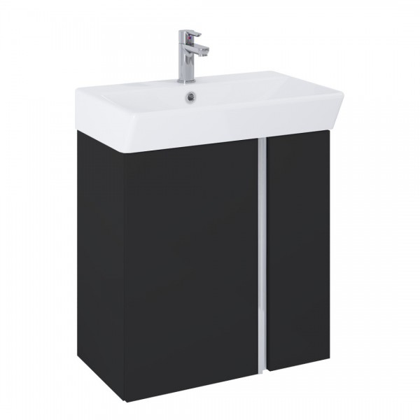 Elita Meble Skye Black Mat zestaw szafka z umywalką 60 cm 168353
