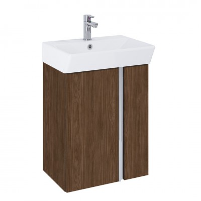 Elita Meble Skye zestaw łazienkowy 40 cm umywalka z szafką orzech lincoln 168785