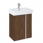 Elita Meble Skye zestaw łazienkowy 40 cm umywalka z szafką orzech lincoln 168785