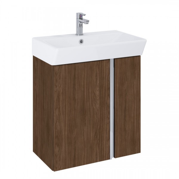 Elita Meble Skye zestaw łazienkowy 60 cm umywalka z szafką orzech lincoln 168771