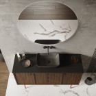 Elita Meble Reni umywalka nablatowa 45,5x32,5 cm antracyt mat 145098