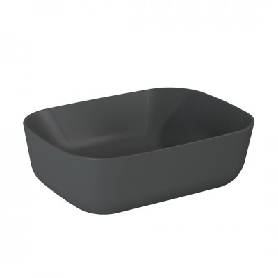 Elita Meble Reni umywalka nablatowa 45,5x32,5 cm antracyt mat 145098