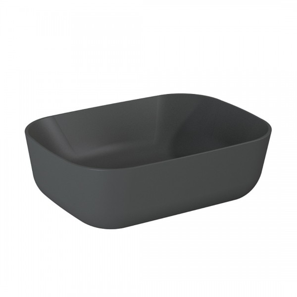 Elita Meble Reni umywalka nablatowa 45,5x32,5 cm antracyt mat 145098