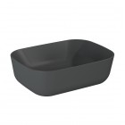 Elita Meble Reni umywalka nablatowa 45,5x32,5 cm antracyt mat 145098