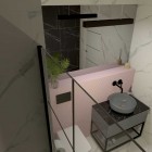 Elita Meble Look Black stelaż podszafkowy z półką szklaną szer. 60 cm 167665