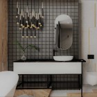 Elita Meble Look Black stelaż podszafkowy z półką szklaną szer. 60 cm 167665