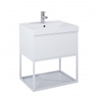 Elita Meble Look White stelaż podszafkowy z półką szklaną szer. 60 cm 168184