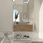 Elita Meble Look White stelaż podszafkowy z półką szklaną szer. 80 cm 168185