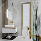 Elita Meble Look Black stelaż podszafkowy z półką szklaną szer. 80 cm 167666