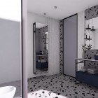 Elita Meble lustro stojące 50/190 Dąb Canela/Black Mat 168366