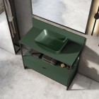 Elita Meble Indus stelaż 100 cm stojący czarny mat 168667