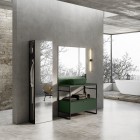 Elita Meble Indus stelaż 100 cm stojący czarny mat 168667