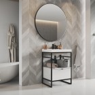 Elita Meble Indus szafka 60 cm do stelaża biały połysk 168671