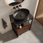 Elita Meble Indus szafka 60 cm do stelaża orzech lincoln 168679