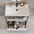 Elita Meble Indus szafka 80 cm do stelaża biały połysk 168672