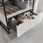 Elita Meble Indus szafka 80 cm do stelaża biały połysk 168672