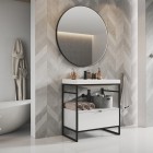 Elita Meble Indus szafka 80 cm do stelaża biały połysk 168672