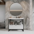 Elita Meble Indus szafka 100 cm do stelaża biały połysk 168673