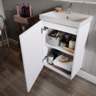 Elita Meble Kido White Mat zestaw szafka z umywalką 45 cm 168378