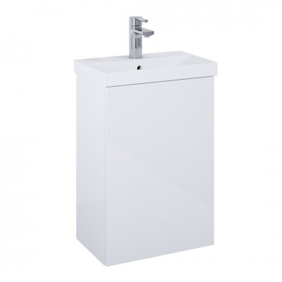 Elita Meble Kido zestaw szafka z umywalką 45 cm biały połysk 169105