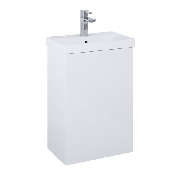 Elita Meble Kido zestaw szafka z umywalką 45 cm biały połysk 169105