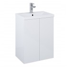 Elita Meble Kido zestaw szafka z umywalką 50 cm biały połysk 169098