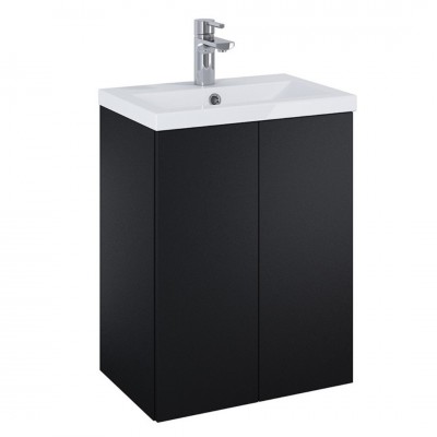 Elita Meble Kido Black Mat zestaw szafka z umywalką 50 cm 168096