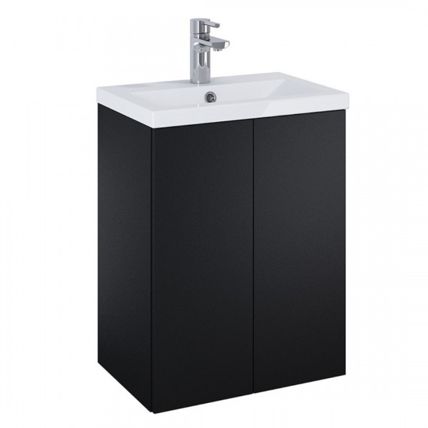 Elita Meble Kido Black Mat zestaw szafka z umywalką 50 cm 168096