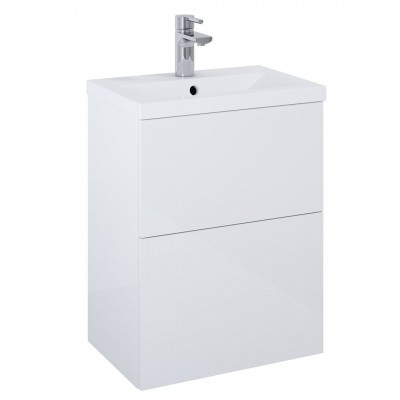 Elita Meble Kido zestaw szafka z umywalką 50 cm biały połysk 169100