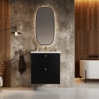 Elita Meble Kido Black Mat zestaw szafka z umywalką 50 cm 168098