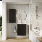 Elita Meble Kido Black Mat zestaw szafka z umywalką 50 cm 168098