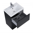 Elita Meble Kido Black Mat zestaw szafka z umywalką 50 cm 168098