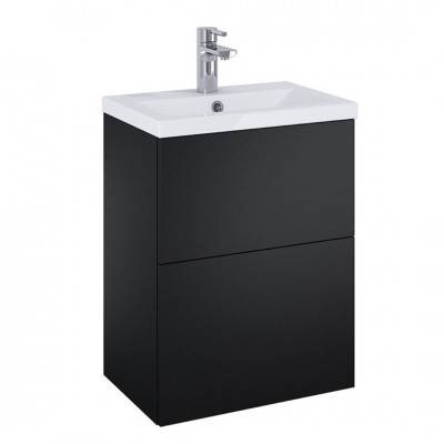 Elita Meble Kido Black Mat zestaw szafka z umywalką 50 cm 168098