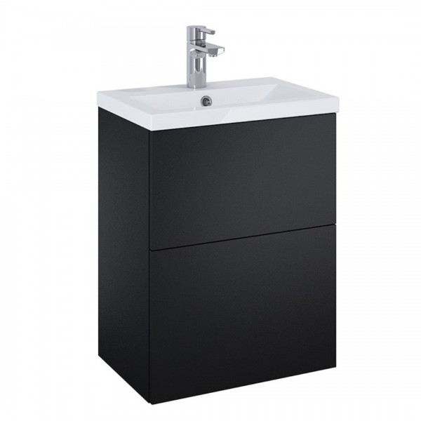 Elita Meble Kido Black Mat zestaw szafka z umywalką 50 cm 168098