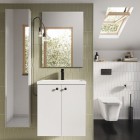 Elita Meble Kido White Mat zestaw szafka z umywalką 60 cm 168090