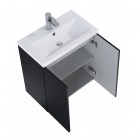 Elita Meble Kido Black Mat zestaw szafka z umywalką 60 cm 168097
