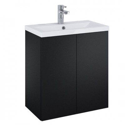 Elita Meble Kido Black Mat zestaw szafka z umywalką 60 cm 168097