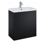 Elita Meble Kido Black Mat zestaw szafka z umywalką 60 cm 168097