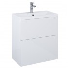 Elita Meble Kido zestaw szafka z umywalką 60 cm biały połysk 169101