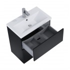 Elita Meble Kido Black Mat zestaw szafka z umywalką 60 cm 168099