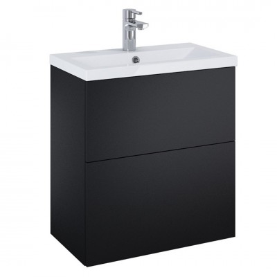 Elita Meble Kido Black Mat zestaw szafka z umywalką 60 cm 168099