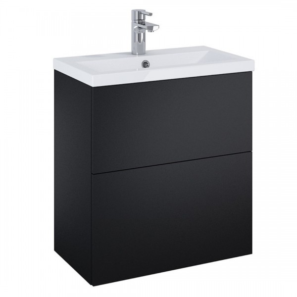 Elita Meble Kido Black Mat zestaw szafka z umywalką 60 cm 168099