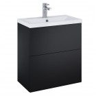 Elita Meble Kido Black Mat zestaw szafka z umywalką 60 cm 168099