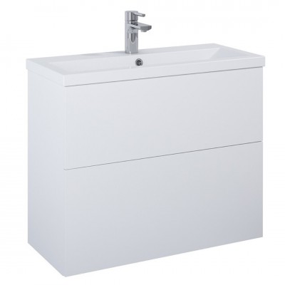 Elita Meble Kido White Mat zestaw szafka z umywalką 80 cm 168093